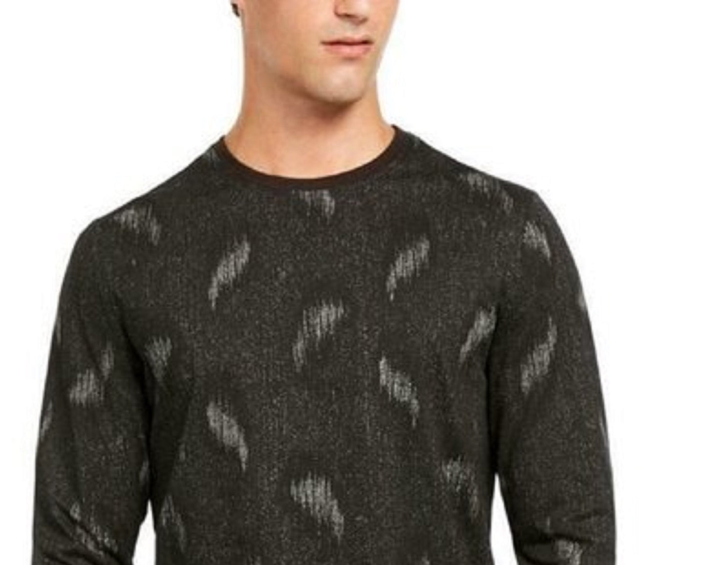 Camisa estampada masculina Alfani Paisley preta tamanho pequeno