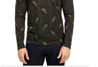 Camisa estampada masculina Alfani Paisley preta tamanho pequeno