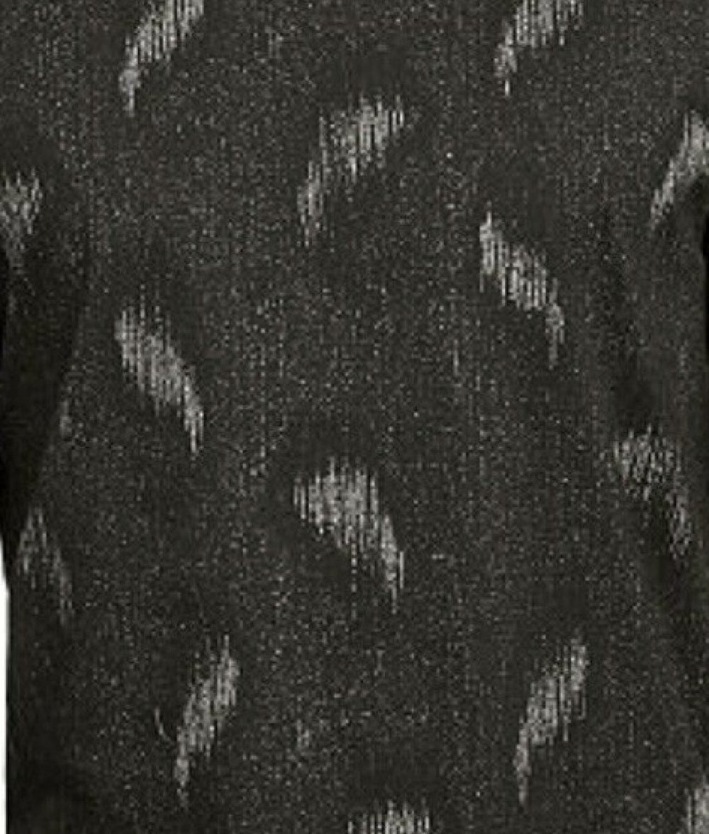 Camisa estampada masculina Alfani Paisley preta tamanho extra grande