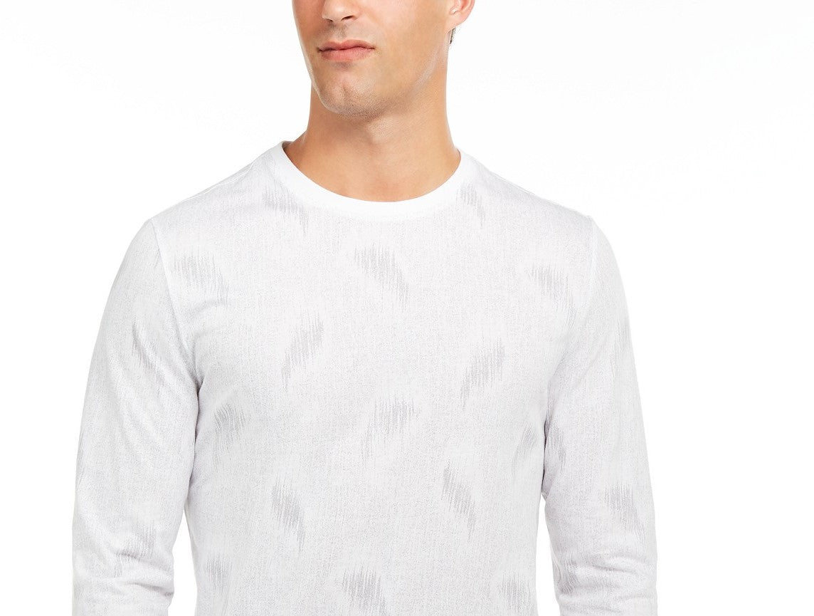 Camisa estampada masculina Alfani Paisley cinza tamanho grande