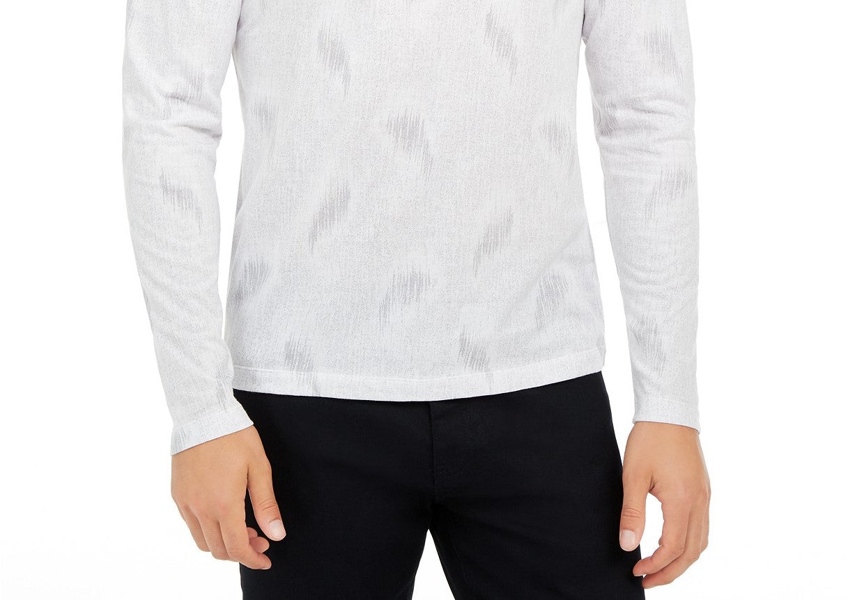 Camisa estampada masculina Alfani Paisley cinza tamanho grande