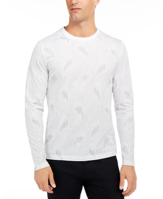 Alfani Men's Paisley Graphic Shirt White Size Medium