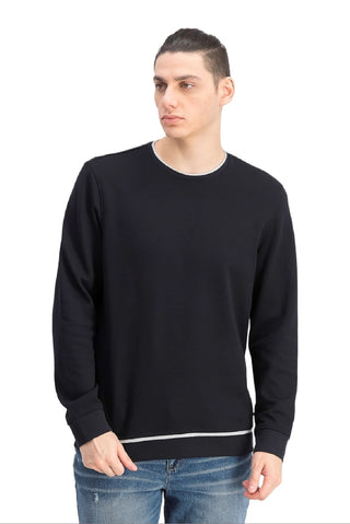 Moletom Alfani Masculino Classic-Fit Tipped Preto Tamanho Médio