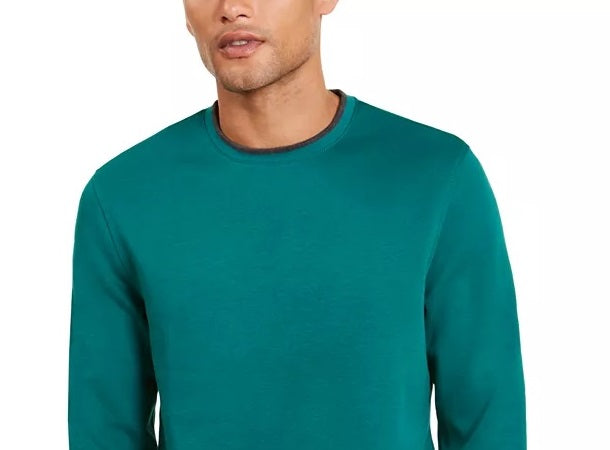 Moletom Alfani Masculino Classic-Fit Tipped Verde Escuro Tamanho XX-G