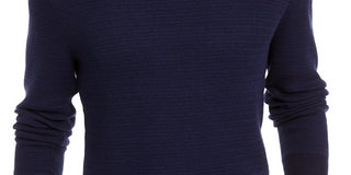 Tasso Elba Men's Supima Cotton Crewneck Sweater Blue Size Small