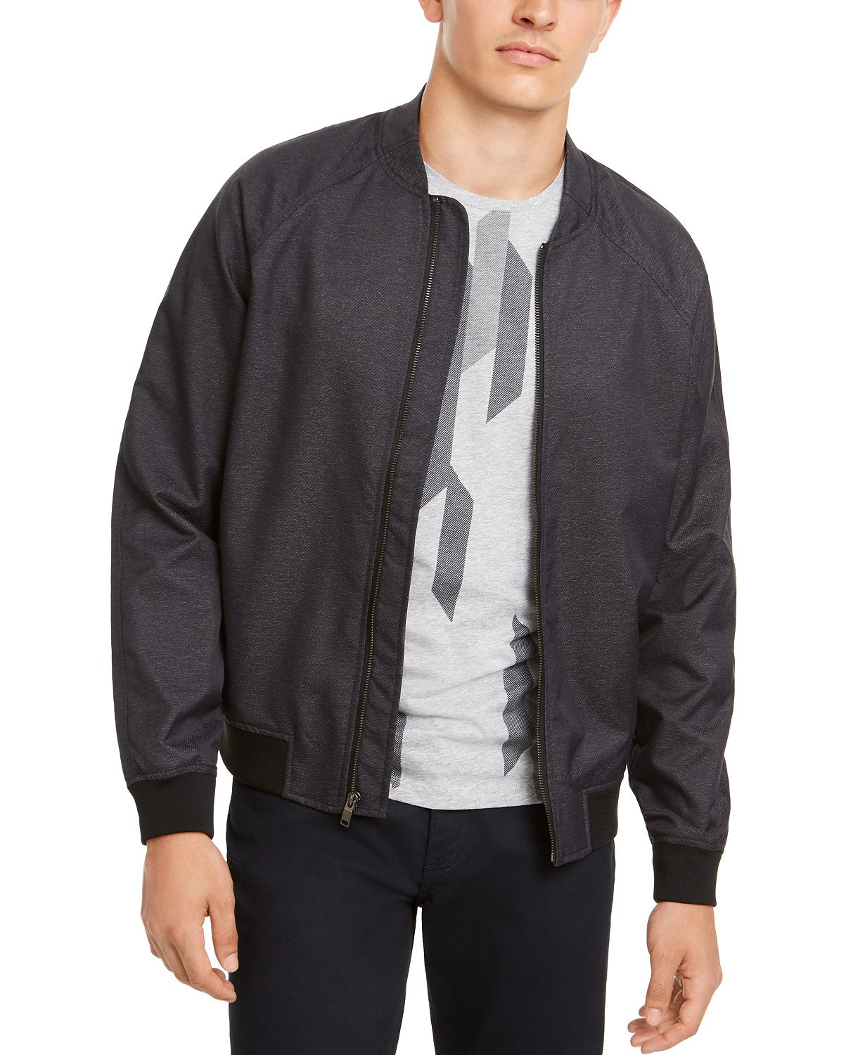 Jaqueta bomber masculina Alfani Deep Twill tamanho 2 extra grande