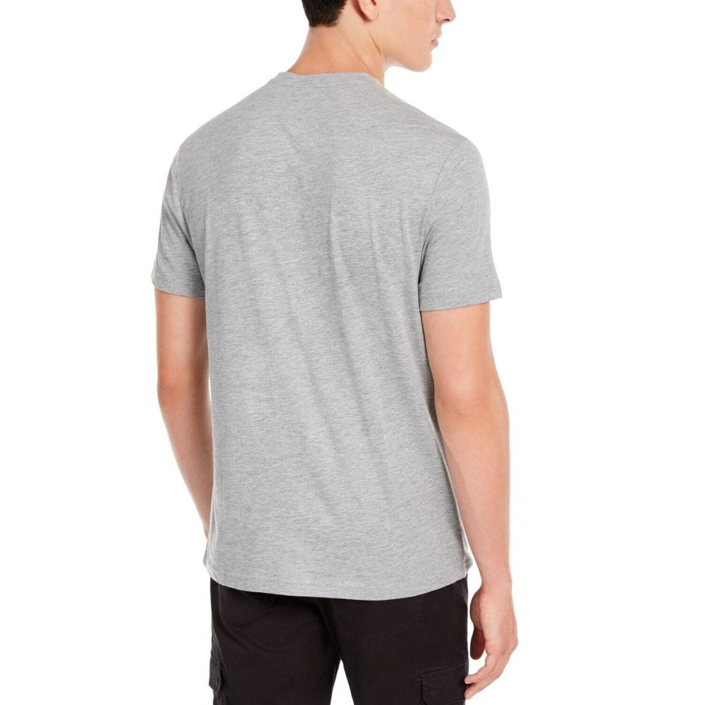 Camiseta masculina American Rag Top-Pattern cinza tamanho médio