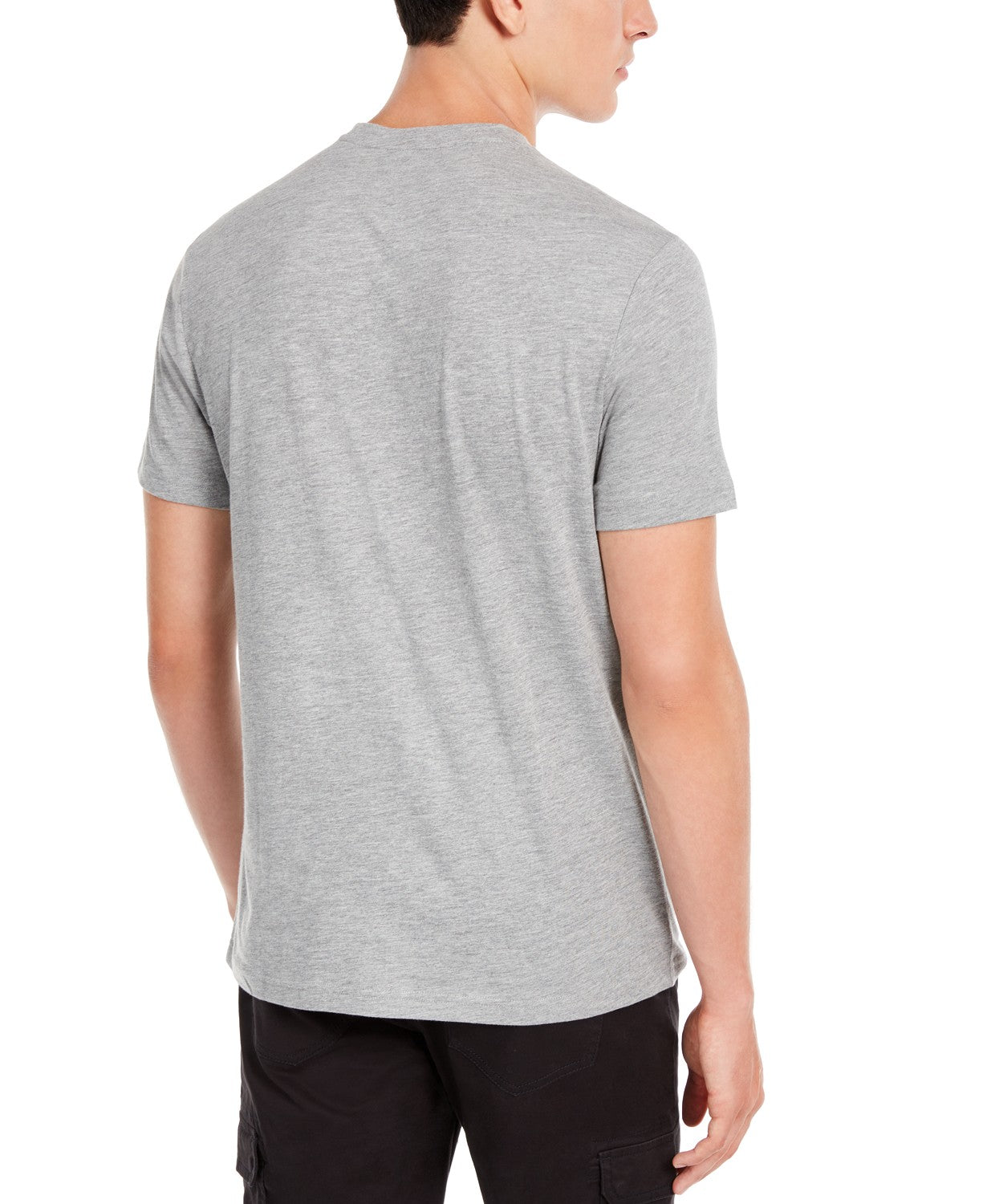 Camiseta masculina American Rag Top-Pattern cinza tamanho extra grande