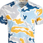 Camiseta camuflada americana masculina Spaced Out, cinza, tamanho médio
