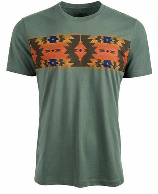 Camiseta masculina com estampa geométrica American Rag, verde, tamanho grande