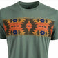 Camiseta masculina com estampa geométrica American Rag, verde, tamanho grande