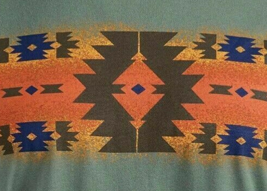 Camiseta masculina com estampa geométrica American Rag, verde, tamanho grande