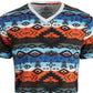 Camiseta listrada masculina American Rag Southwestern laranja tamanho extra grande