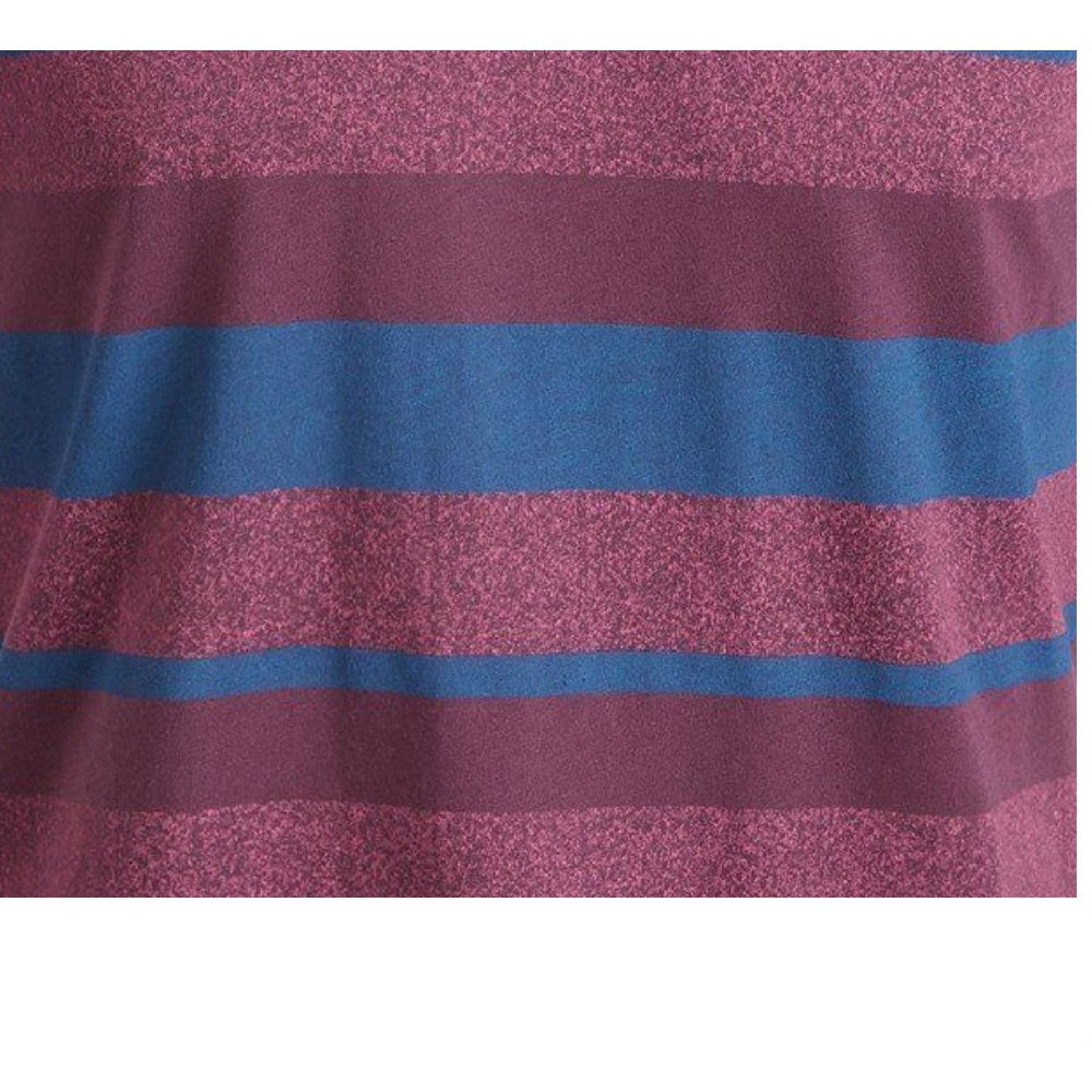 Camiseta listrada masculina American Rag com decote em V, tamanho ameixa 2, extra grande