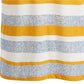 Camiseta listrada masculina American Rag com decote em V, amarela, tamanho grande