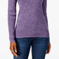 Karen Scott Feminino Petite Malha Canelada Algodão Gola Alta Roxo Tamanho Petit Extra Grande