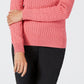 Karen Scott Suéter Feminino de Tricô Liso com Gola V Blush Tamanho 2 Extra Grande