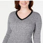 Karen Scott Suéter Teresa Cotton Colorblock Feminino Preto Tamanho P