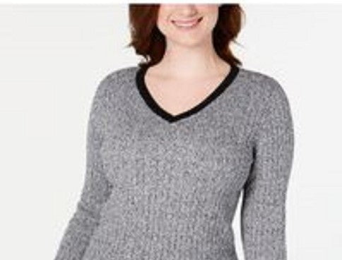 Karen Scott Suéter Teresa Cotton Colorblock Feminino Preto Tamanho P