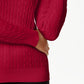 Karen Scott Suéter Feminino de Tricô com Gola Redonda, Novo, Vermelho Brilhante, Amore, Tamanho Grande