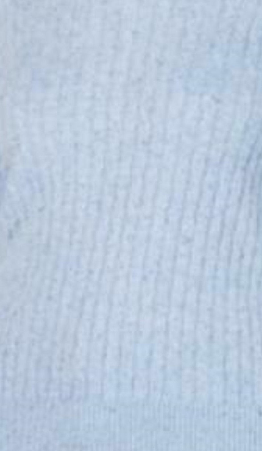 Suéter Karen Scott Feminino em Tricô Azul Tamanho Extra Grande