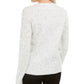 Karen Scott Suéter Feminino de Tricô com Cabo Branco Inverno Tamanho Extra Grande