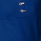 Karen Scott Suéter Henley Feminino de Algodão Marmorizado Azul Tamanho Médio