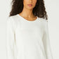 Karen Scott Suéter Feminino Patchwork com Ponto Branco Tamanho Grande