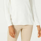 Karen Scott Suéter Feminino Patchwork com Ponto Branco Tamanho Grande