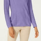 Karen Scott Suéter Feminino Patchwork com Ponto Roxo Tamanho P