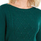 Karen Scott Suéter Feminino Tricô com Cordão e Contas Verde Tamanho P
