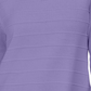 Karen Scott Suéter Feminino Canelado Manga 3/4 Roxo Tamanho XXG