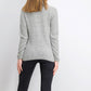Karen Scott Cardigan Feminino Texturizado com Zíper Frontal Cinza Tamanho Grande