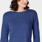Karen Scott Suéter Túnica Texturizada Feminino Azul Tamanho P