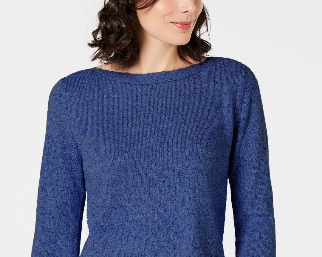 Karen Scott Suéter Túnica Texturizada Feminino Azul Tamanho P