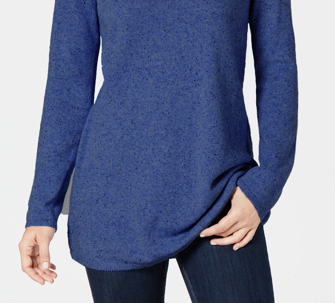 Karen Scott Suéter Túnica Texturizada Feminino Azul Tamanho P