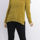Karen Scott Suéter Feminino Gola V Chenille Dourado Tamanho P