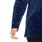 Karen Scott Suéter Feminino Plus Size Gola V Chenille Azul Escuro Tamanho 3X