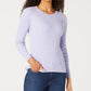 Karen Scott Suéter Feminino Roxo Tamanho Grande