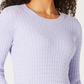 Karen Scott Suéter Feminino Roxo Tamanho Grande
