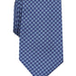 Gravata masculina com estampa de medalhão Tasso Elba, tamanho regular, azul marinho