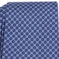 Gravata masculina com estampa de medalhão Tasso Elba, tamanho regular, azul marinho