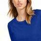 Camiseta feminina lisa Maison Jules azul tamanho extra pequeno