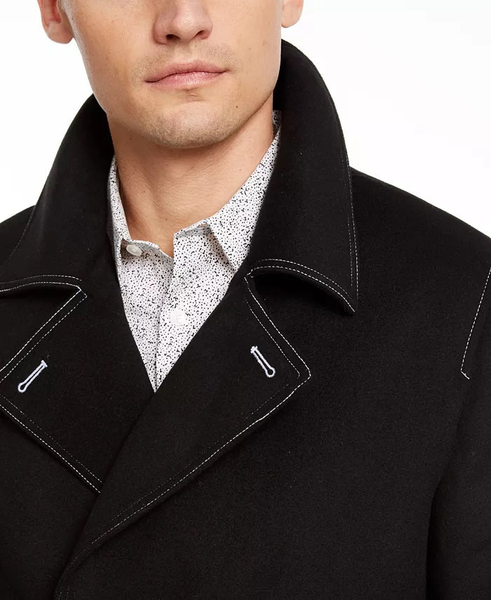 INC International Concepts Casaco masculino com costura contrastante e peas pretas, tamanho extra grande