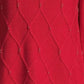 Karen Scott Suéter Feminino Diamond Cable-Knit Vermelho Tamanho Extra Pequeno