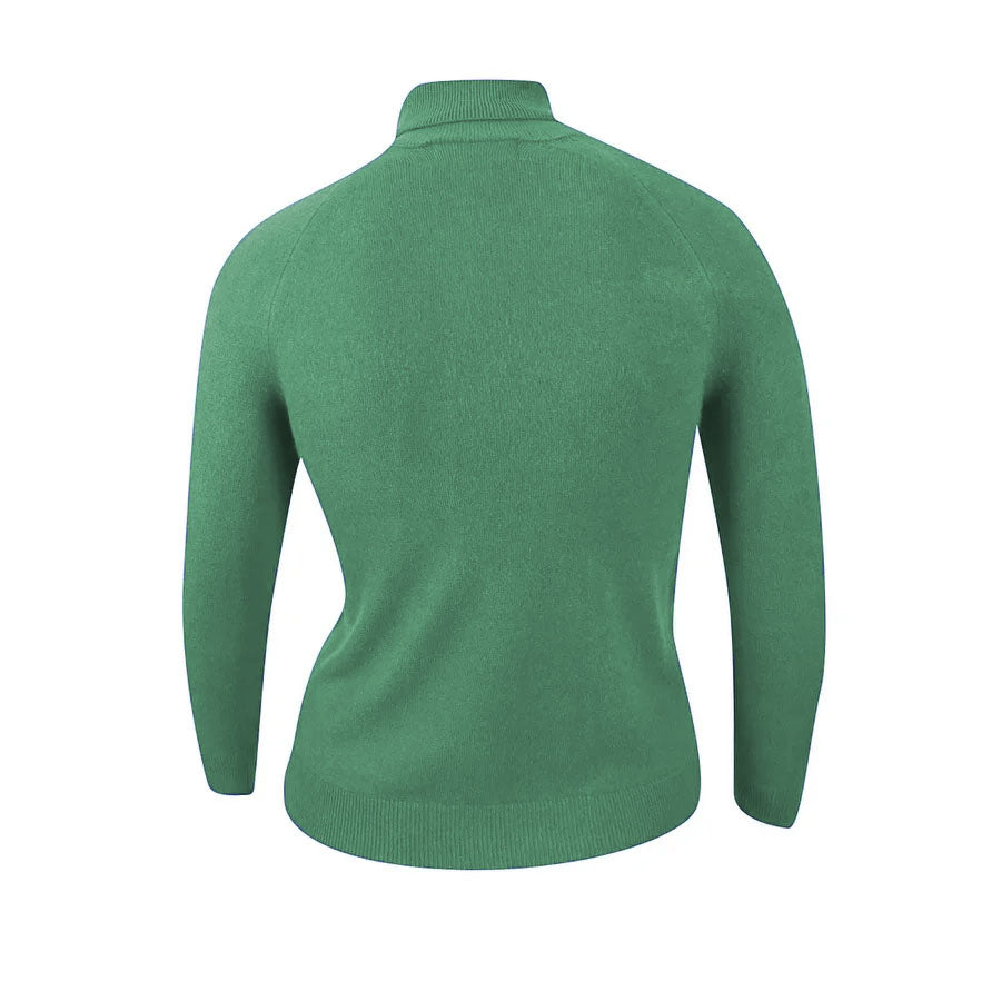 Karen Scott Suéter Feminino Luxsoft Gola Alta Verde Tamanho 2 Extra Grande