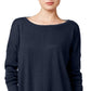 Vestido suéter de malha canelada feminino Style &amp; Co, tamanho grande, azul-marinho