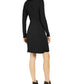 Vestido suéter de malha canelada feminino Style &amp; Co, preto, tamanho extragrande