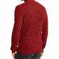 Suéter masculino INC International Concepts com zíper de um quarto, vermelho, tamanho X-G