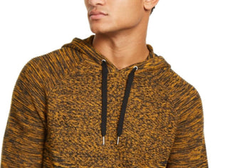 Suéter com capuz e malha canelada Monster da INC International Concepts para homens, amarelo, tamanho 2, extra grande